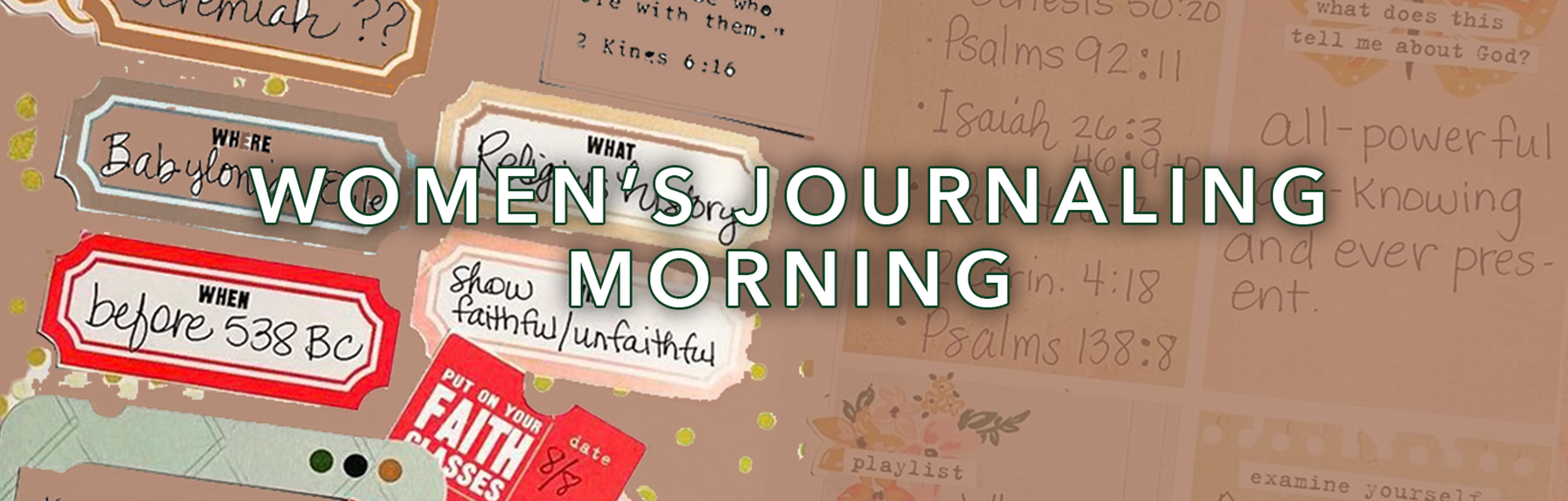 Women's Journaling Morning