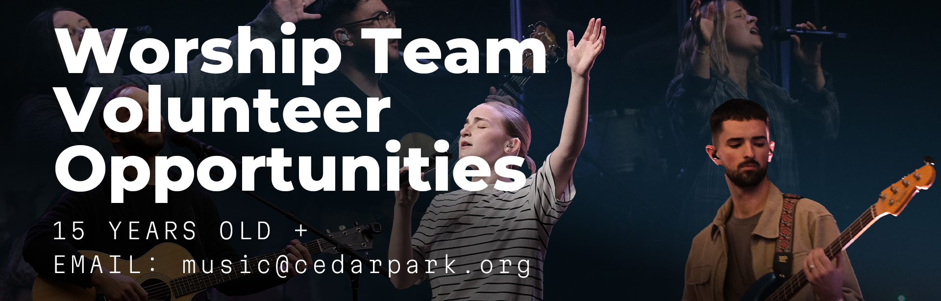 Worship Team Volunteer Opportunities