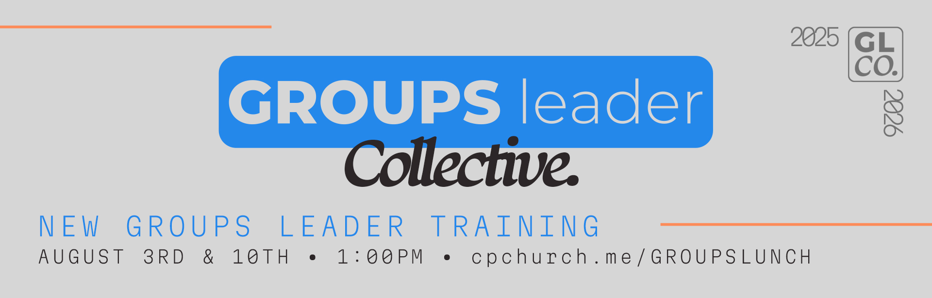 Groups Leader Training
