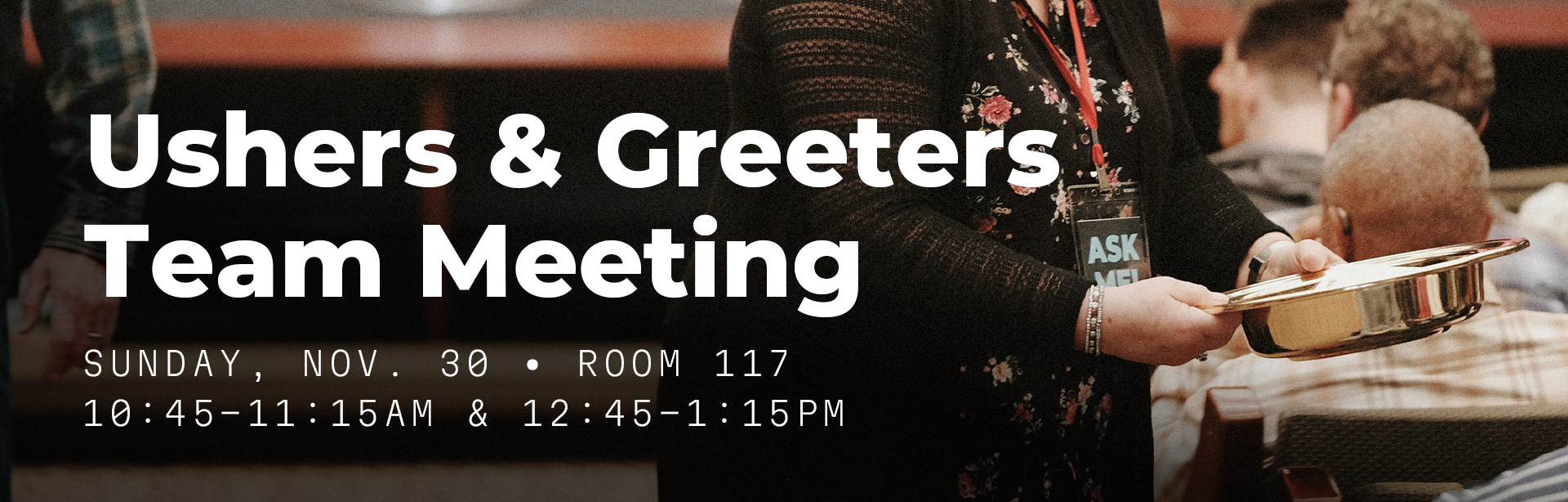 Ushers & Greeters Team Meeting