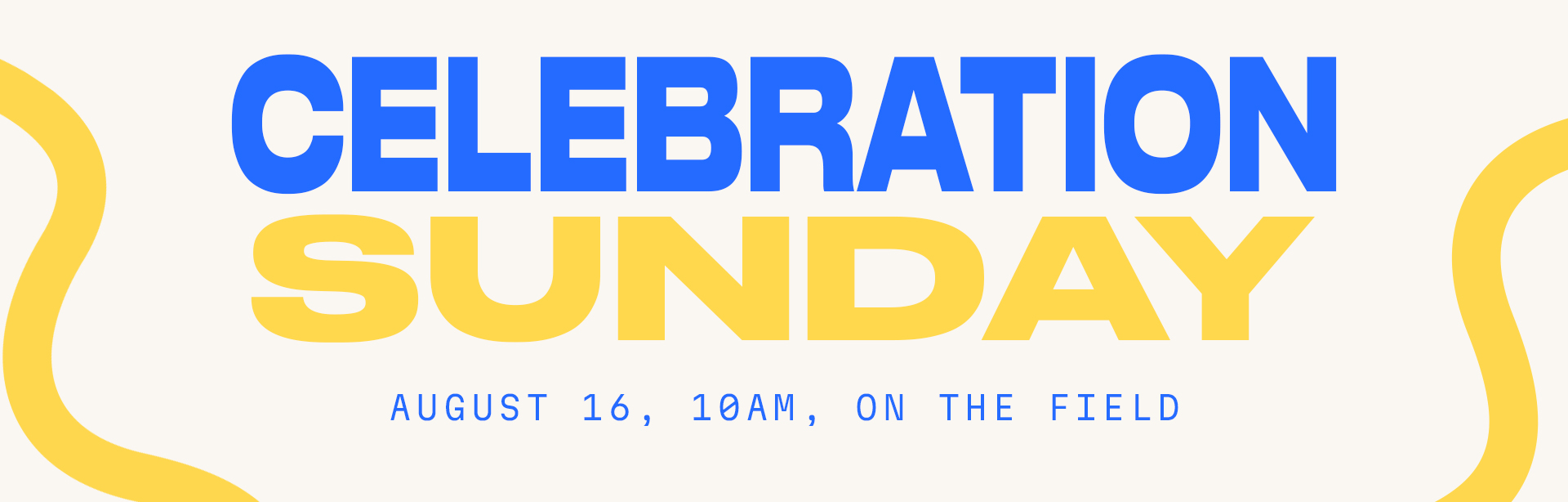 Celebration Sunday