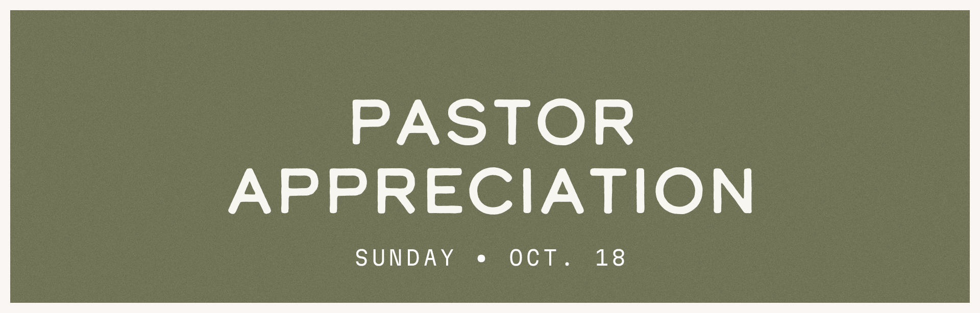 Pastor Appreciation